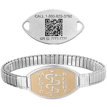 QR Code Stretch Band Medical ID Bracelet, , large image number 0